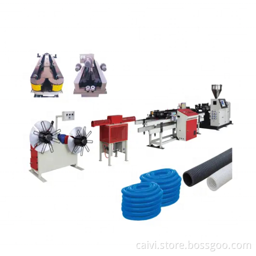 PVC PP PE Single Wall Corrugated Pipe Production Line